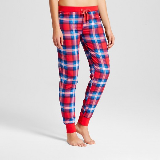 Women's Plaid Jogger Pajama Pants : Target