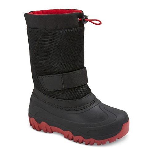Boys' Jalen Cold Weather Winter Boots - Black/Red 13, Boy's