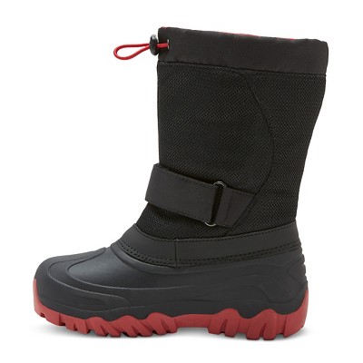 Boys' Jalen Cold Weather Winter Boots - Black/Red 13, Boy's
