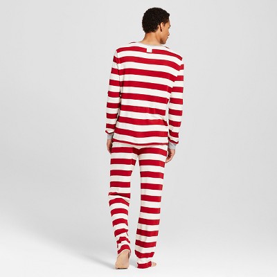 red and white striped pajamas for adults