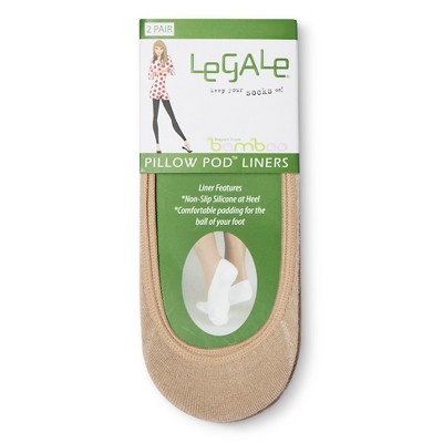 Legale Women's 2 Pack Pillow Pod Liner - Beige One Size Fits Most, Beige Nude