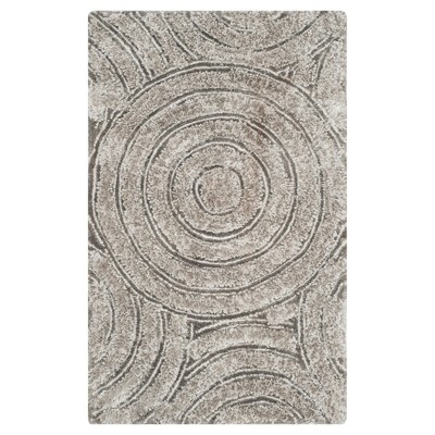 South Beach Shag Rug - Silver - (2u00273