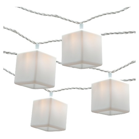 10ct Cube Silicone String Lights - White - Room Essentials : Target