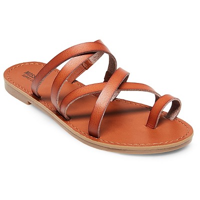 Women s Lina Slide Sandals Mossimo Supply Co. Cognac 9 BrickSeek