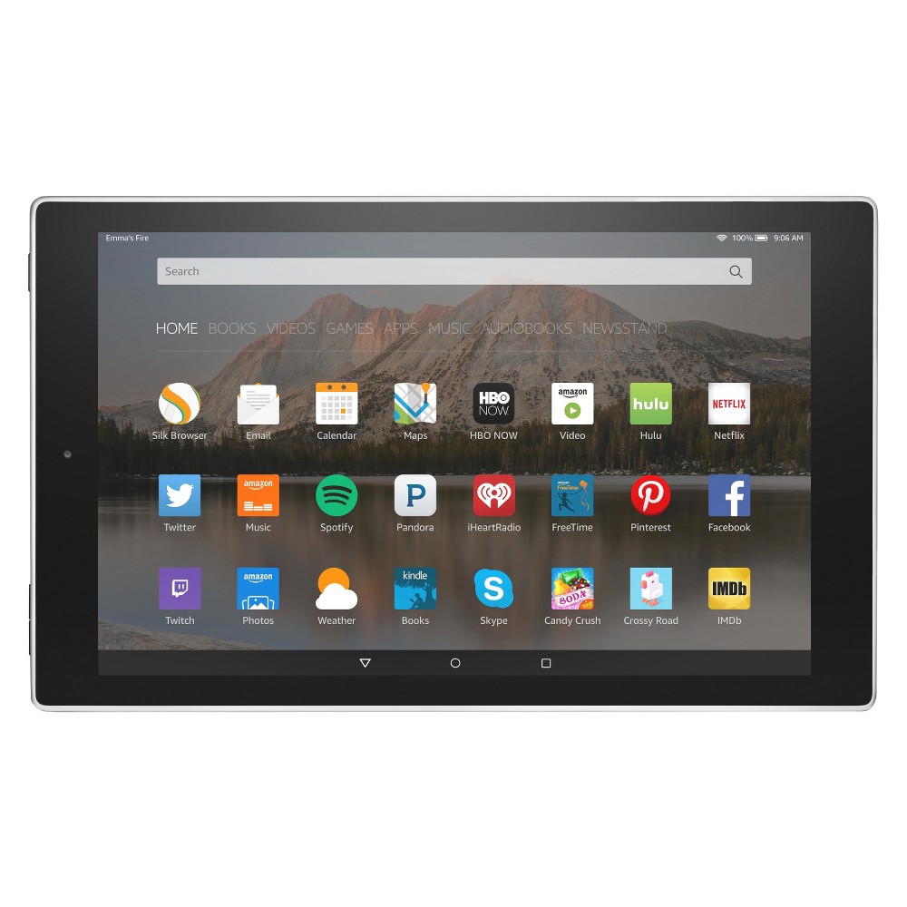 UPC 841667101767 product image for Amazon Fire HD 10 Tablet, Wi-Fi, 16 GB, Special Offers - Silver Aluminum, Tin | upcitemdb.com