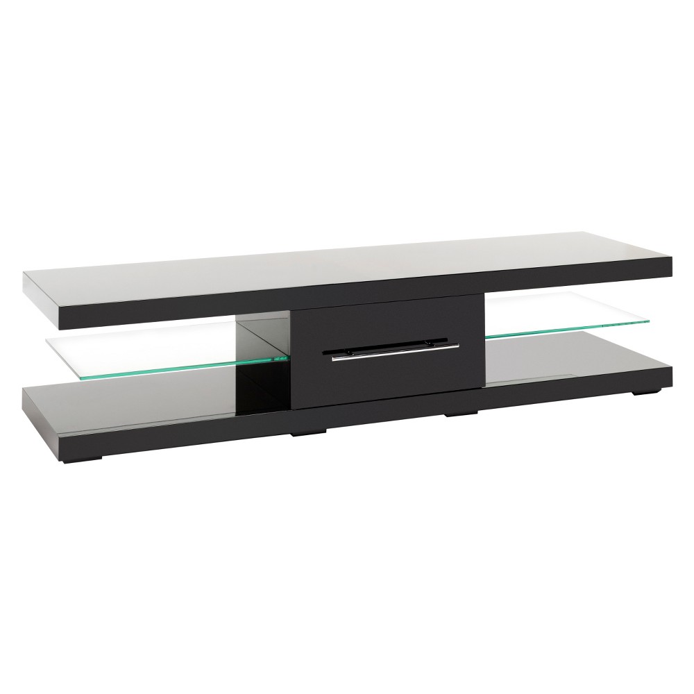 EAN 5026240570504 product image for Echo XL Low/Extra Wide Cabinet with Drawer-Black- 75'- Techlink, Black | upcitemdb.com