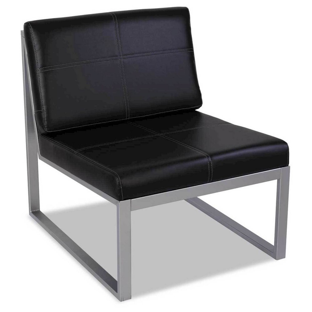 UPC 042167392338 product image for Alera Ispara Series Armless Cube Chair - Black | upcitemdb.com