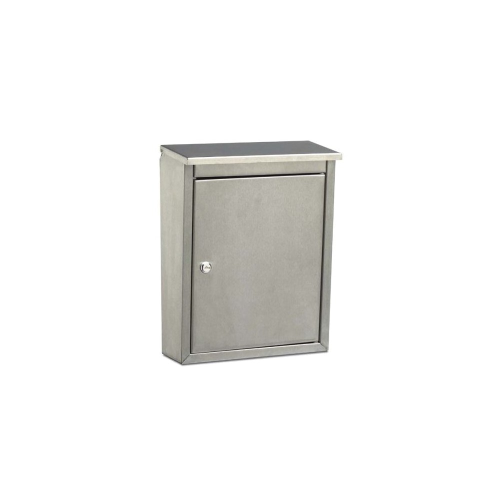 UPC 832794000108 product image for Metropolis Stainless Steel Locking Wall Mount Mailbox Swirl Pattern | upcitemdb.com