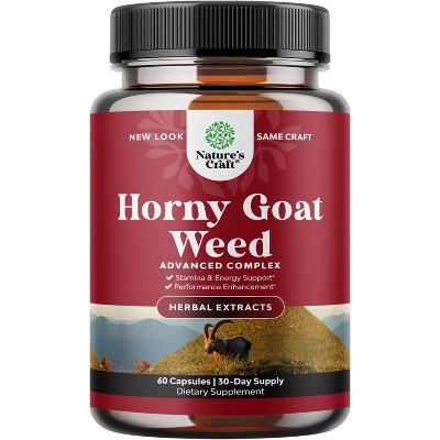 Horny Goat Weed Capsules Nature S Craft Ct Target