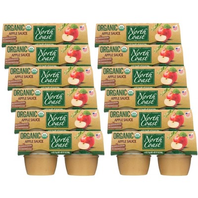 North Coast Organic Applesauce Case Of 12 4 Packs 4 Oz Target