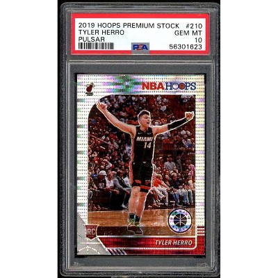 Tyler Herro Rookie Card 2019 20 Hoops Premium Stock Pulsar 210 Psa 10