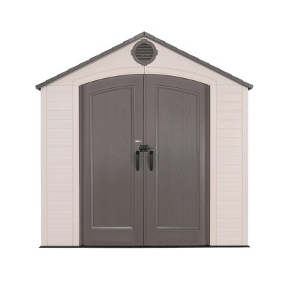 Lifetime X Outdoor Storage Shed Desert Sand Hdpe Construction