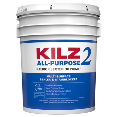 Kilz White Flat Water Based Acrylic Stain Blocking Primer Gal Target