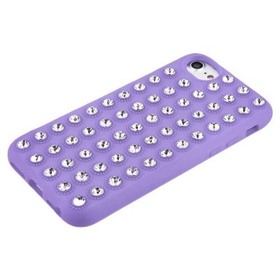 For Apple iPhone 6/6s/7/8 Case, by Insten Dazzling Diamond TPU Gel Case Cover With compatible with Apple iPhone 6/6s/7/8, Purple