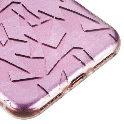 ASMYNA For Apple iPhone 7/8 Purple Geometry Rubber Case Cover