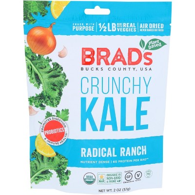 Brad S Plant Based Ranch Crunchy Kale Case Of Oz Target