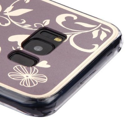 MYBAT For Samsung Galaxy S8 Brown Flowers Electroplating Candy Case Cover