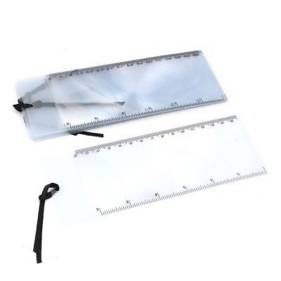 Unique Bargains 3x Bookmark Ruler Reading Magnifier Fresnel Lens Sheet