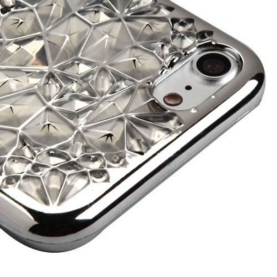 MYBAT For Apple iPhone 7/8 Silver Sunflower TPU Case Cover