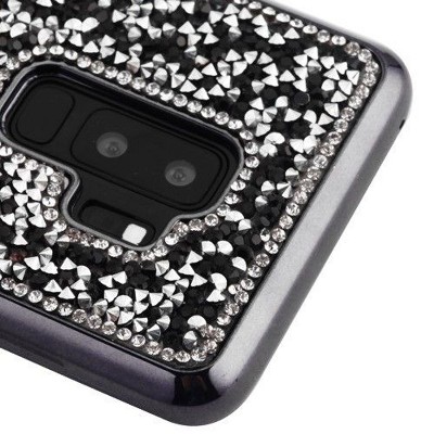 MYBAT For Samsung Galaxy S9 Plus Black Mini Crystals Rhinestones Desire Candy Case