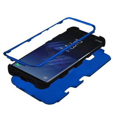 MYBAT For Samsung Galaxy S8 Blue Black Tuff Hard TPU Hybrid Metallic Case Cover