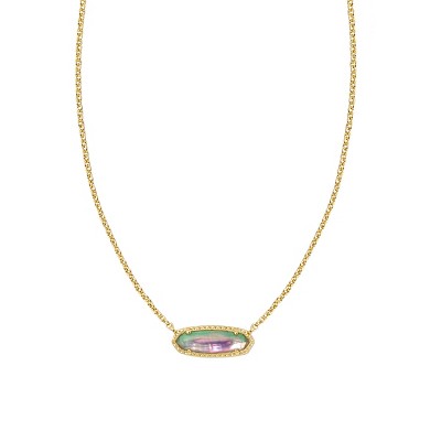 Kendra Scott Eva Abalone 14k Gold Over Brass Pendant Necklace Lilac