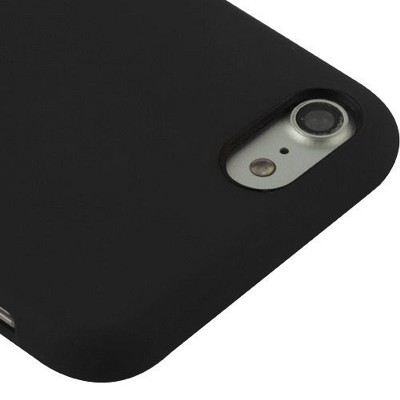 MYBAT For Apple iPhone 7/8 Black Executive Protector Hard Silicone Plastic Case Cover