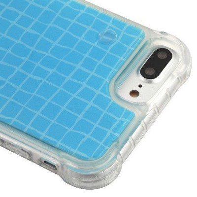 MyBat Tuff AquaLava Water Color Hard Plastic/Soft TPU Rubber Transparent Case Cover For Apple iPhone 6 Plus/6s Plus/7 Plus/8 Plus, Multi-Color