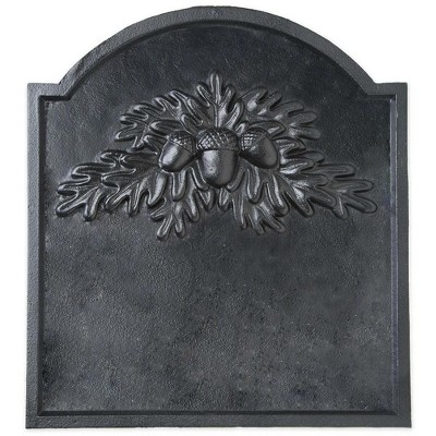 Plow Hearth Cast Iron Fireback With Oak Leaf Design Target