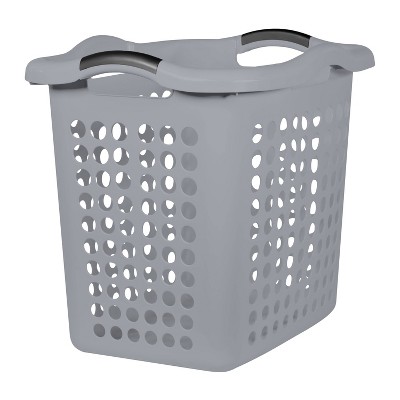 2 Bushel Lamper with Divider Gray - Room Essentials&#8482;