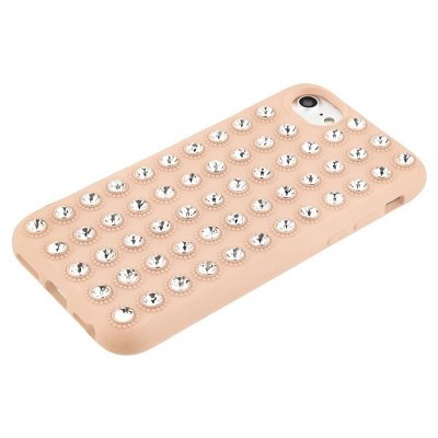 For Apple iPhone 6/6s/7/8 Case, by Insten Dazzling Diamond TPU Gel Case Cover With compatible with Apple iPhone 6/6s/7/8, Rose Gold