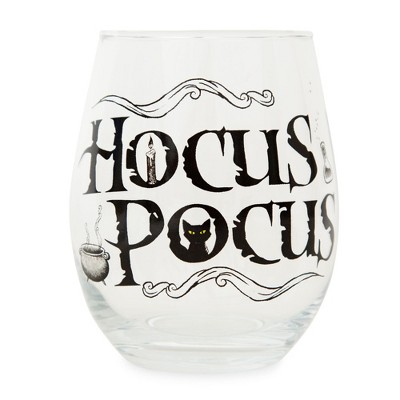 Silver Buffalo Disney Hocus Pocus Teardrop Stemless Wine Glass Holds