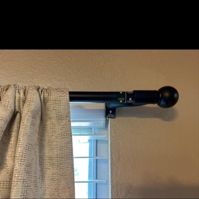 28 48 Twist And Shout Easy Install Curtain Rod Brushed Nickel Room