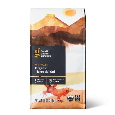 Signature Coffee Organic Tierra Del Sol Medium Roast Whole Bean Coffee