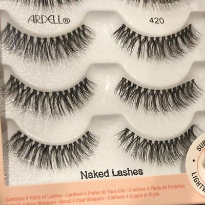 Ardell Naked 420 False Eyelashes Black 4pr Target