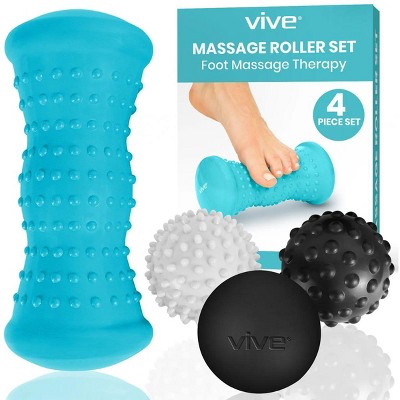 Vive Health Piece Massage Ball Set Foot Pain Hot Cold Therapy Kit