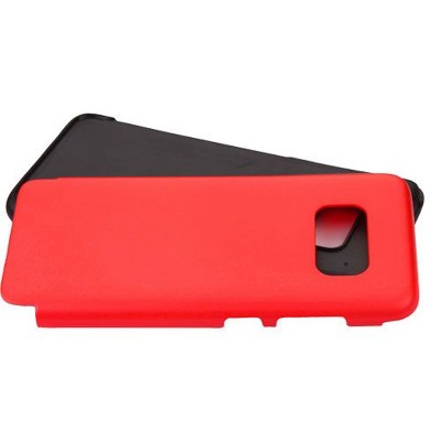 MYBAT For Samsung Galaxy S8 Red Black Hard TPU Hybrid Case Cover