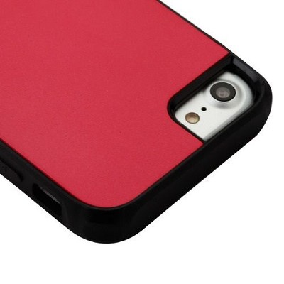 MYBAT For Apple iPhone 7/8 Red Black Hard TPU Hybrid Plastic Case