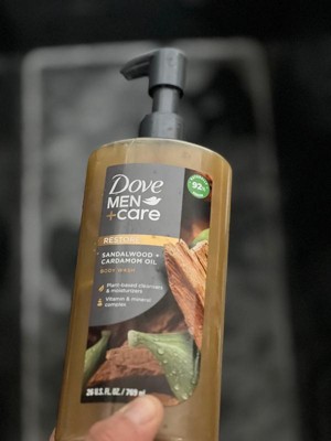 Dove Men Care Restore Plant Based Body Wash Sandalwood Cardamom Oil