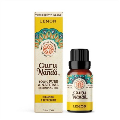 GuruNanda Lemon Essential Oil - 15ml