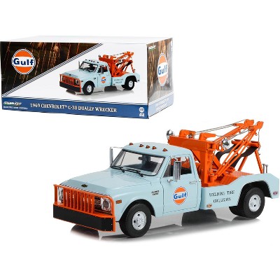 Chevrolet C Dually Wrecker Tow Truck Gulf Oil Light Blue W