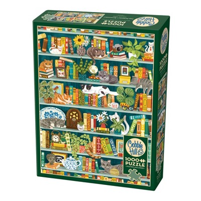 Cobble Hill The Purrfect Bookshelf Piece Puzzle Target