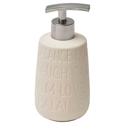 Evideco French Home Goods Relax Ivory Bath Hand Soap Lotion Dispenser