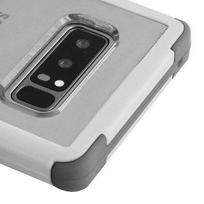 MYBAT For Samsung Galaxy Note 8 Clear White Tuff Hard TPU Hybrid Plastic Case