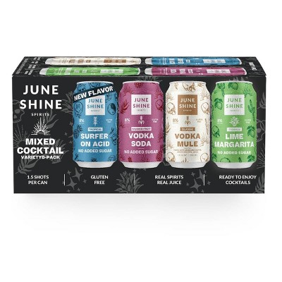 Juneshine Cocktail Variety Pk Fl Oz Cans Target