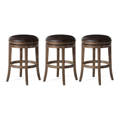 Maven Lane Alexander Inch Tall Bar Height Rotating Backless Barstool