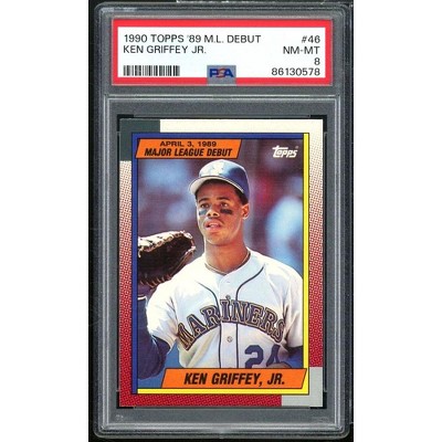 Ken Griffey Jr Card 1990 Topps Major League Debut 1989 46 Psa 8 Target