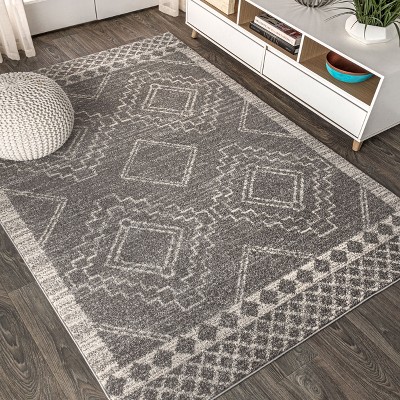 Jonathan Y Amir Moroccan Beni Souk Gray Cream 12 Ft X 15 Ft Area Rug