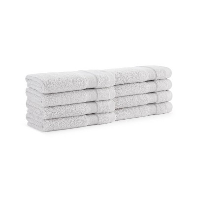 Aston Arden Aegean Eco Friendly Washcloths 8 Pack 13x13 Recycled