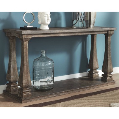 Johnelle Sofa Table Gray - Signature Design by Ashley